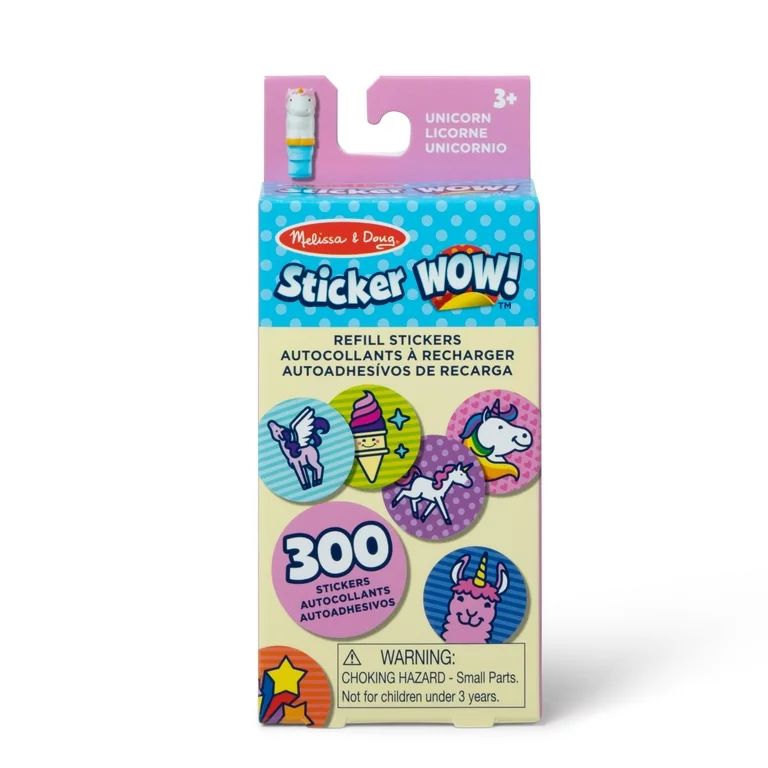 Melissa & Doug Sticker WOW!™ 300 Unicorn Refill Stickers for Sticker Stamper Toy Collectibles | Walmart (US)