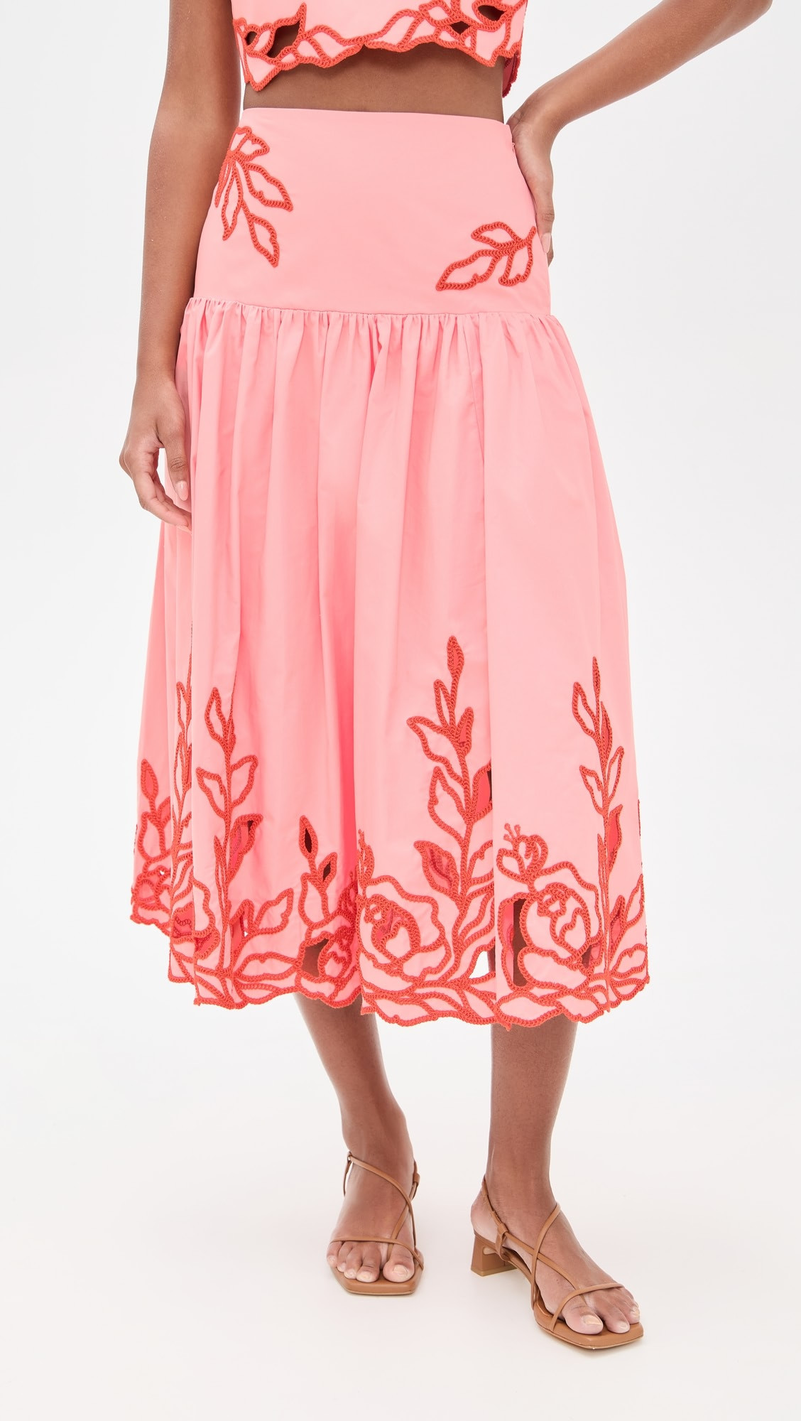 Cinq à Sept Trailing Peonies Tilda Skirt | Shopbop | Shopbop