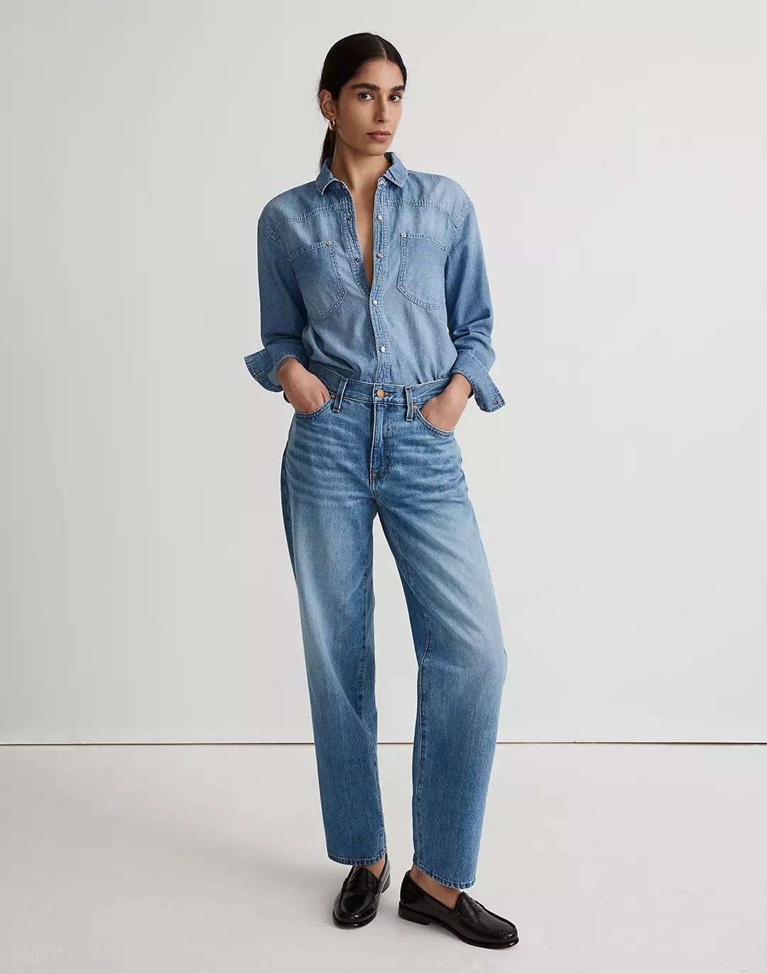 The Slouchy Boyjean in Rosewell Wash | Madewell