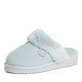 Dearfoams Women's Fireside Sydney Shearling Fur Indoor/Outdoor Scuff Slipper with Wide Widths | Amazon (US)