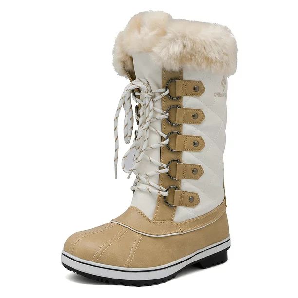 Dream Pairs Women's Winter Warm Snow Boots Waterproof Mid-Calf Outdoor Casual Snow Boots RIVER_1 ... | Walmart (US)