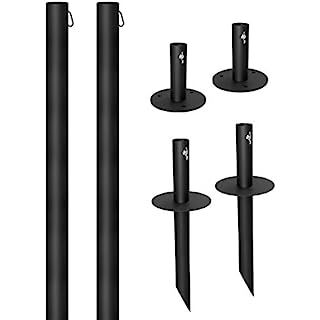 Holiday Styling String Light Pole - Outdoor Metal Poles with Hooks for Hanging String Lights - Ga... | Amazon (US)