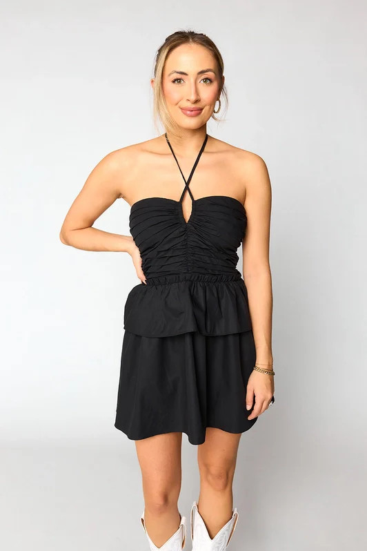 Remi Halter Romper - Black (PRE-ORDER) | BuddyLove