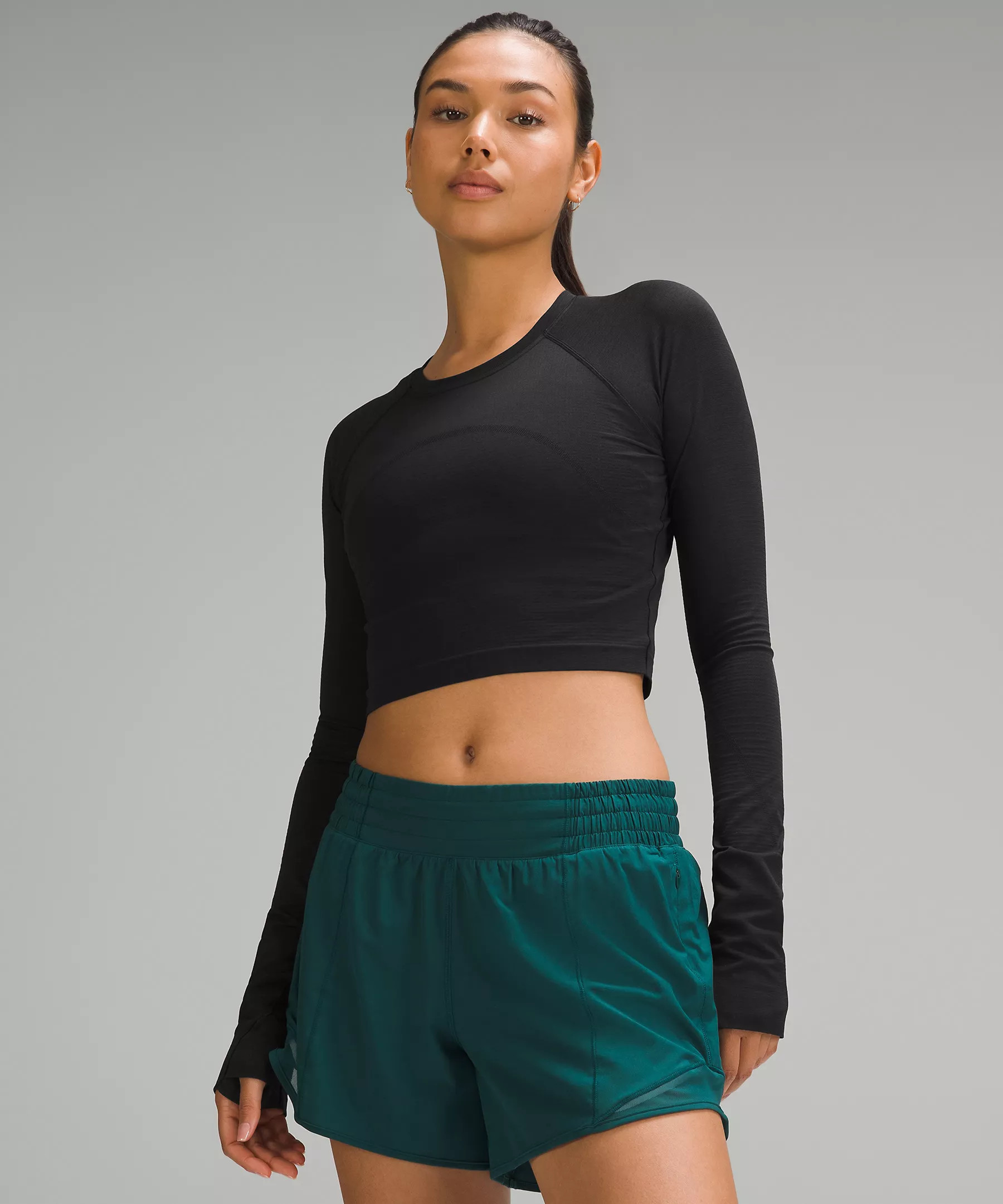 Swiftly Tech Cropped Long-Sleeve Shirt 2.0 | Women's Long Sleeve Shirts | lululemon | Lululemon (US)