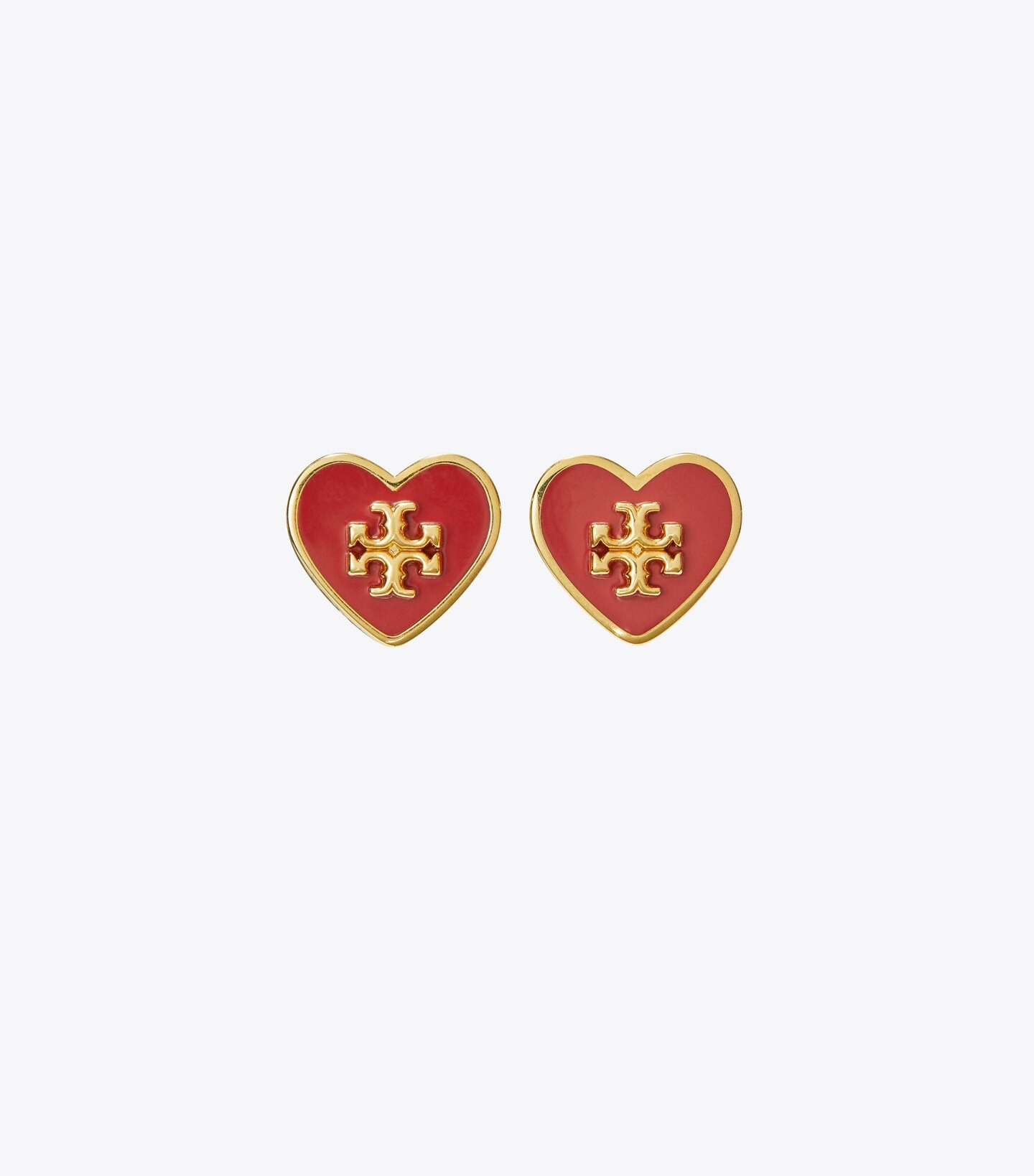 KIRA ENAMEL HEART STUD EARRING | Tory Burch (US)