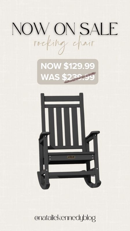 The cutest outdoor rocking chair- now $110 off!