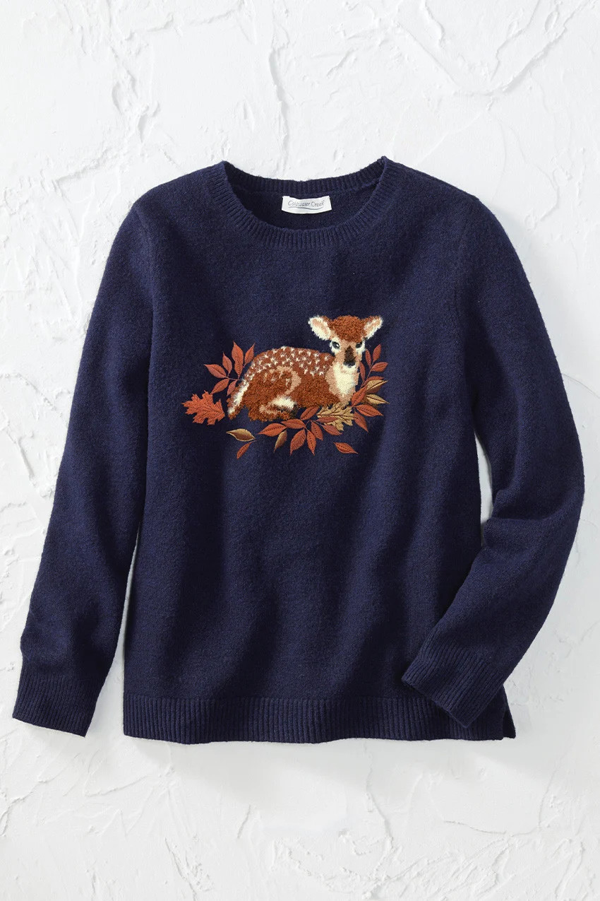 Near and Dear Intarsia Sweater | Coldwater Creek