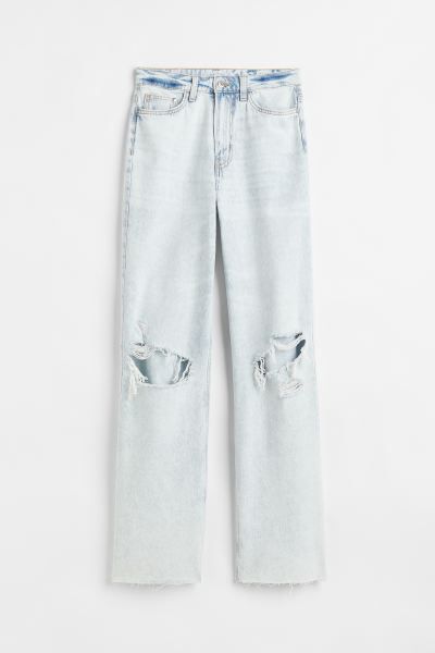 Conscious choice  New Arrival5-pocket jeans in thick cotton denim. Extra-high waist, zip fly with... | H&M (US + CA)