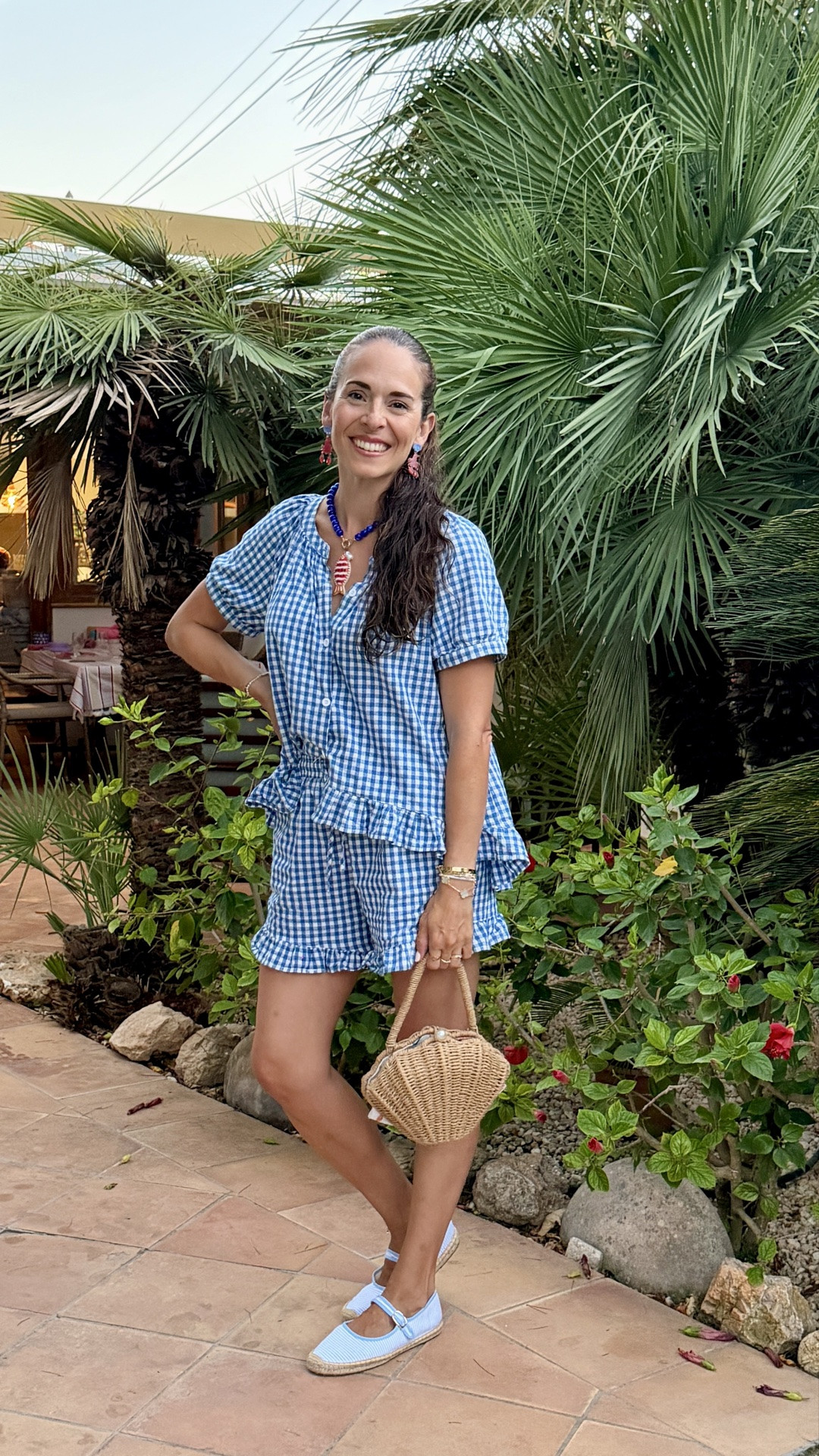 How your email finds me… 🌴🐚🌊✨
Having a blast in Mallorca! My gingham matching set and fish necklace are soo affordable me as are my designer woven shell bag look for less & my blue & white striped espadrilles are on end of summer clearance

#LTKmomlife #LTKSeasonal #LTKTravel