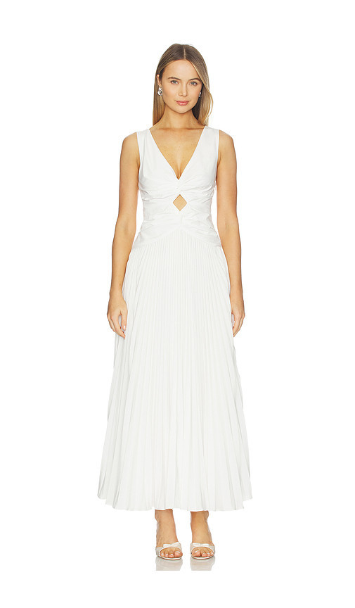 SIMKHAI Vivianne Cotton Dress in White. Size 4. Also in 0, 2, 6, 8. | Revolve Clothing (Global)