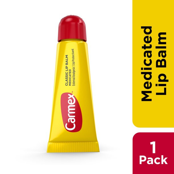 Carmex Medicated Lip Balm Tube, Lip Moisturizer for Dry, Chapped Lips, 0.35 oz | Walmart (US)