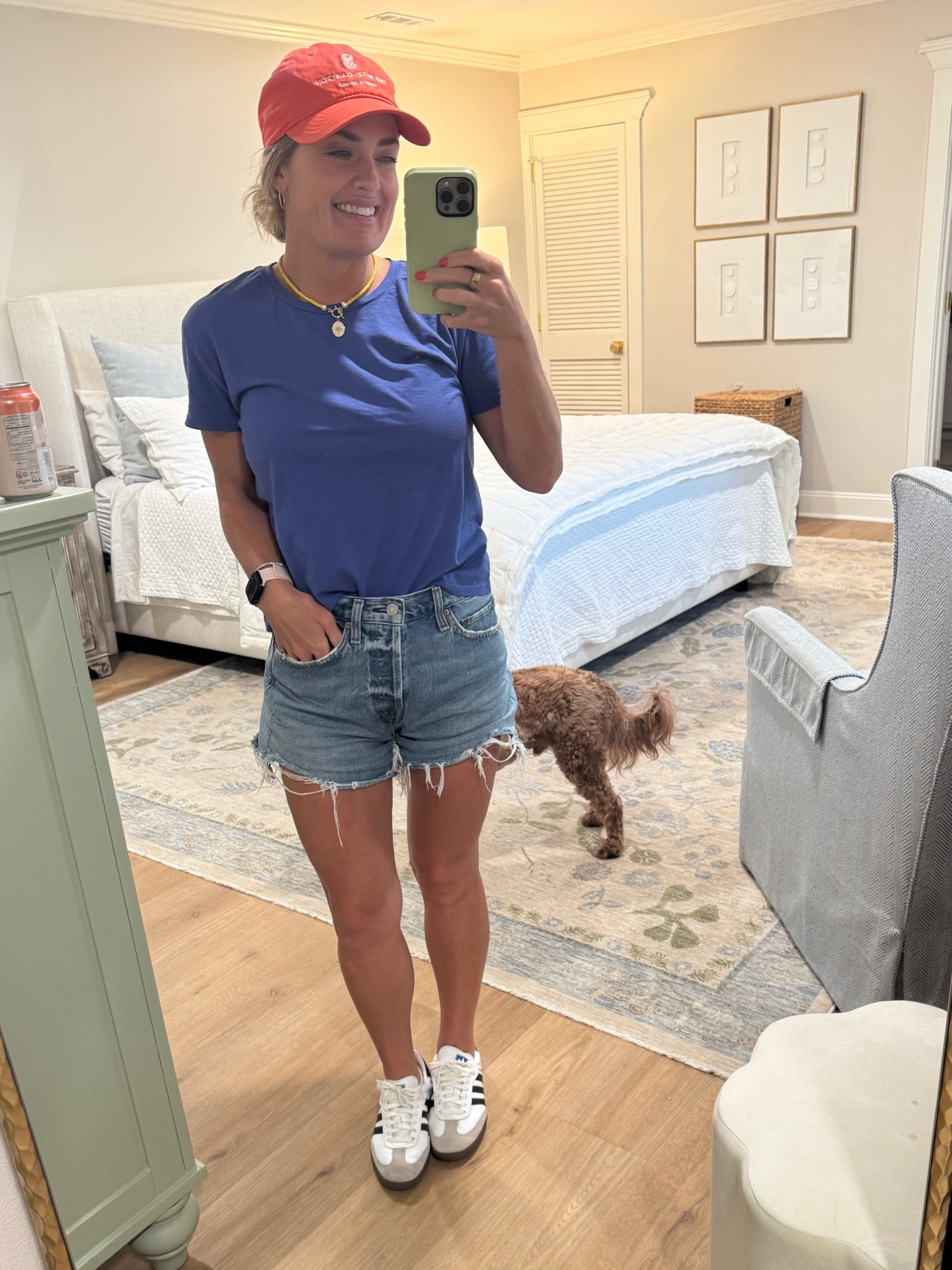 Mom fit of the day. 💙

The best tee that holds its shape. 

XS in tee. 

Size down one full size in shoes. 

#LTKActive #LTKstyletip #LTKfamily
