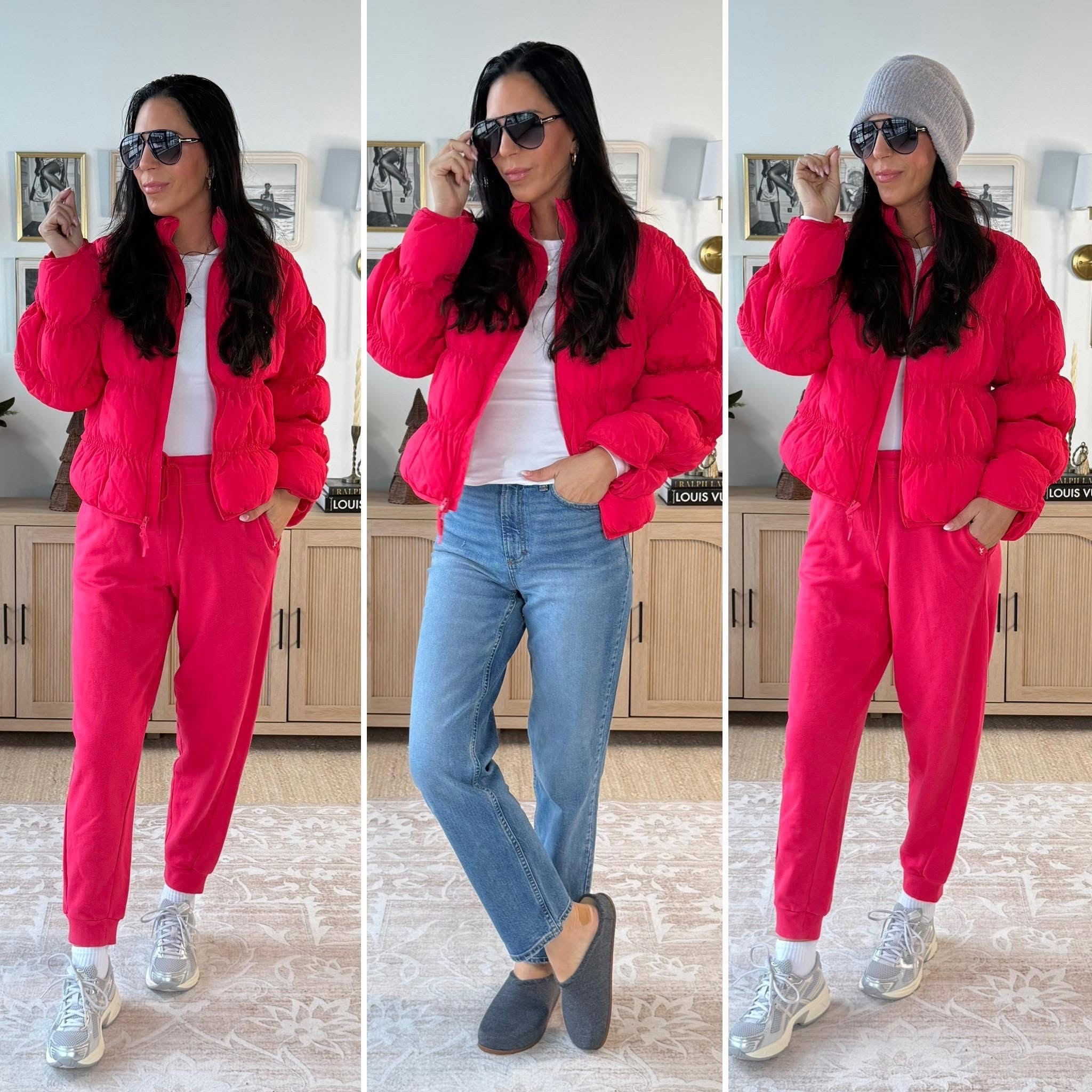 The New Target Joylab line is perfection! 
Light puffer jacket- small 
Joggers - small 
AGolde look for less denim are a 2 

#LTKU #LTKHoliday #LTKOver40
#LTKmomlife #LTKFindsUnder50 #LTKFindsUnder100