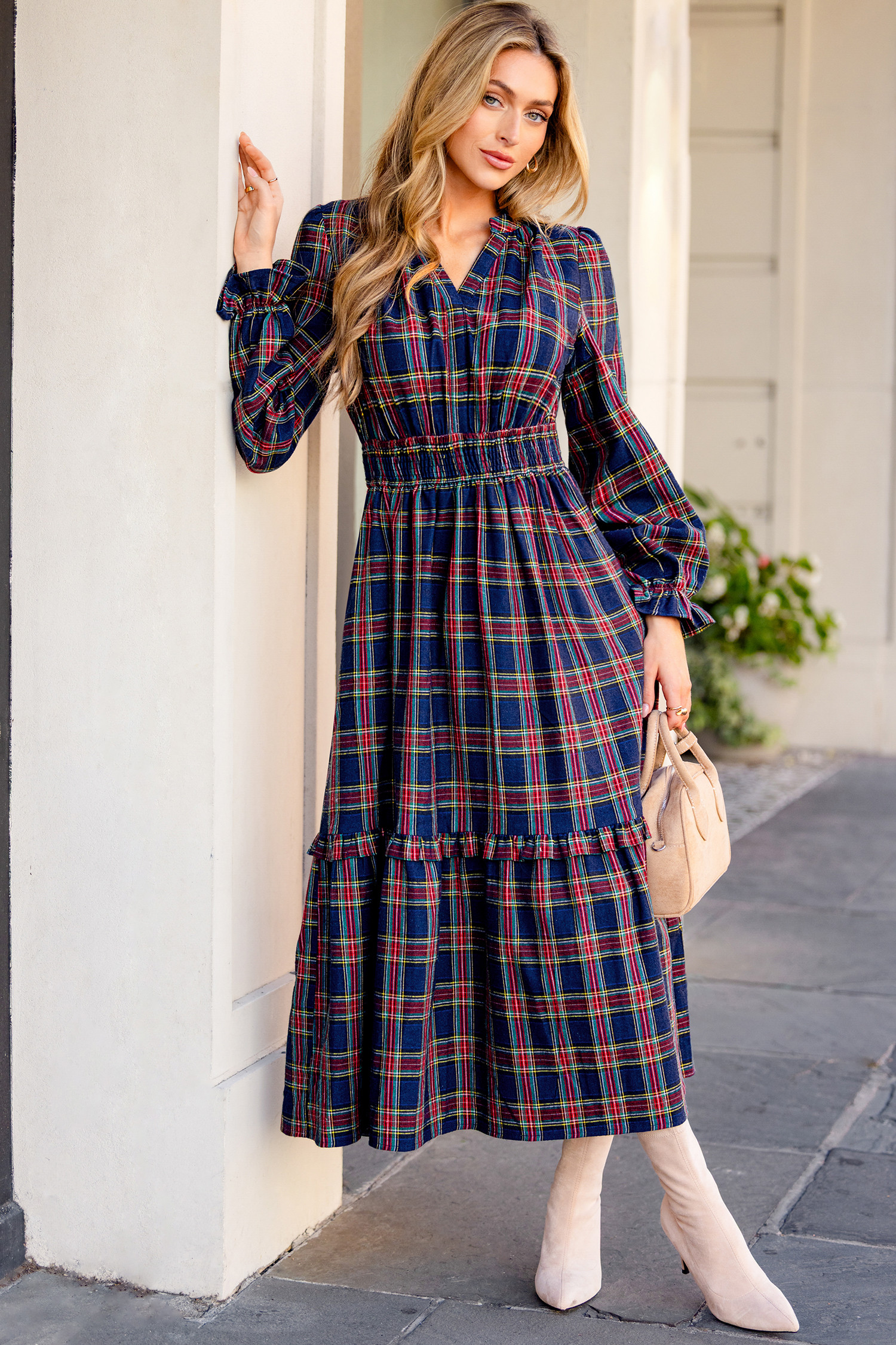 Going Places Plaid Maxi Dress | Cupshe US