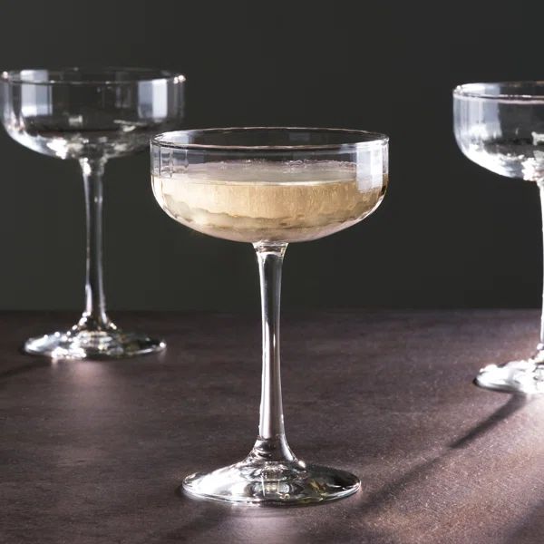 Paneled Coupe Cocktail Glasses (Set of 4) | Wayfair North America