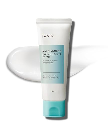 IUNIK Beta-Glucan Vegan Lightweight Non-Sticky Deep Moisture Watery Cream Lotion Daily Moisturizer Quick Absorption Dry Mature Sensitive Fine lines Skin Naturally-Derived Centella Vitamin Korean | Amazon (US)