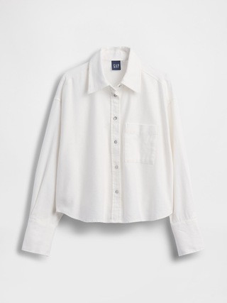 Linen-Cotton Oversized Shirt | Gap (US)