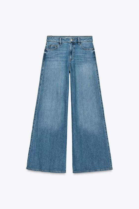 Z1975 MID-RISE PALAZZO JEANS | Zara US
