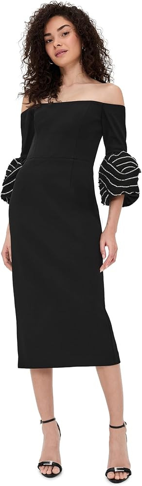 Rebecca Vallance Women's Bellatrix Off Shoulder Midi Dress | Amazon (US)