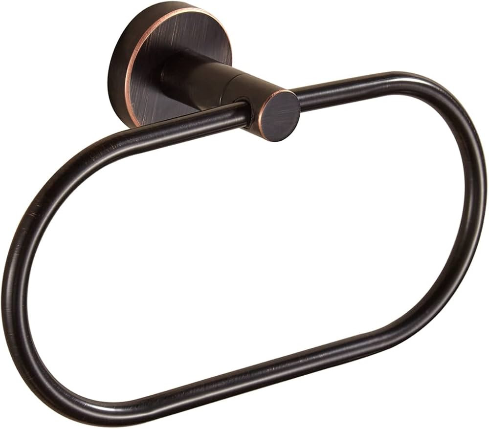 BigBig Home Bronze Towel Ring, Bathroom Towel Holder, Bath Oil Rubbed Hand Towel Rack Hanger Wall... | Amazon (US)