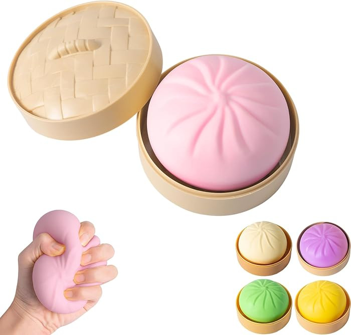 Dumpling Squishy, Mystery Squishy Dumpling Box, Fidget Toys Adults & Teens, Easter Basket Stuffer... | Amazon (US)