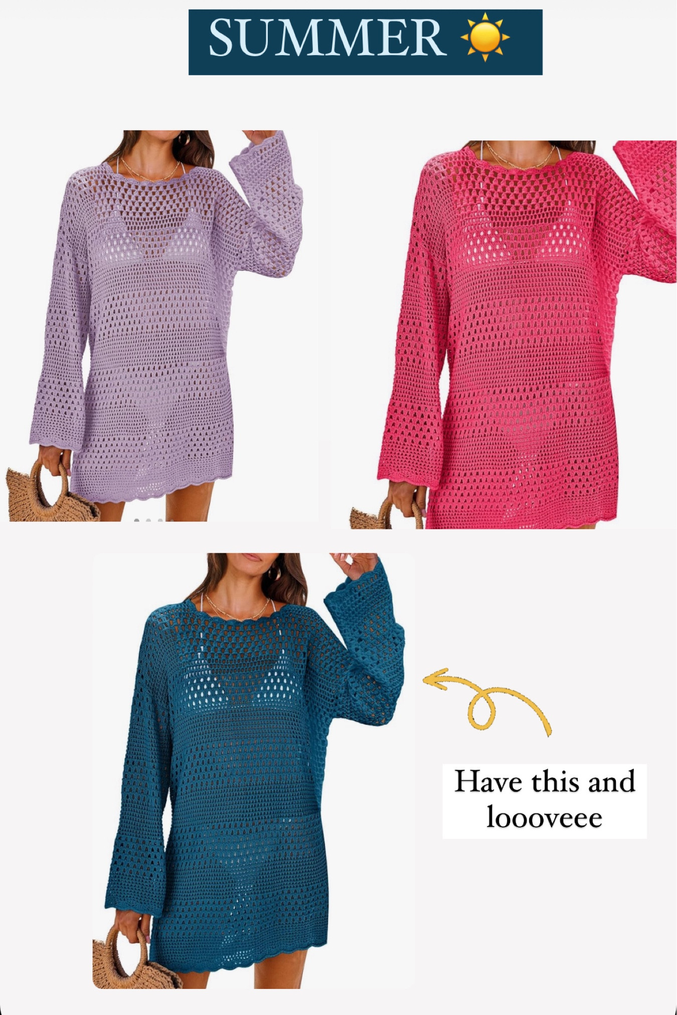House of Colour Swimsuit coverups! 

#LTKOver40 #LTKFindsUnder50 #LTKSwim