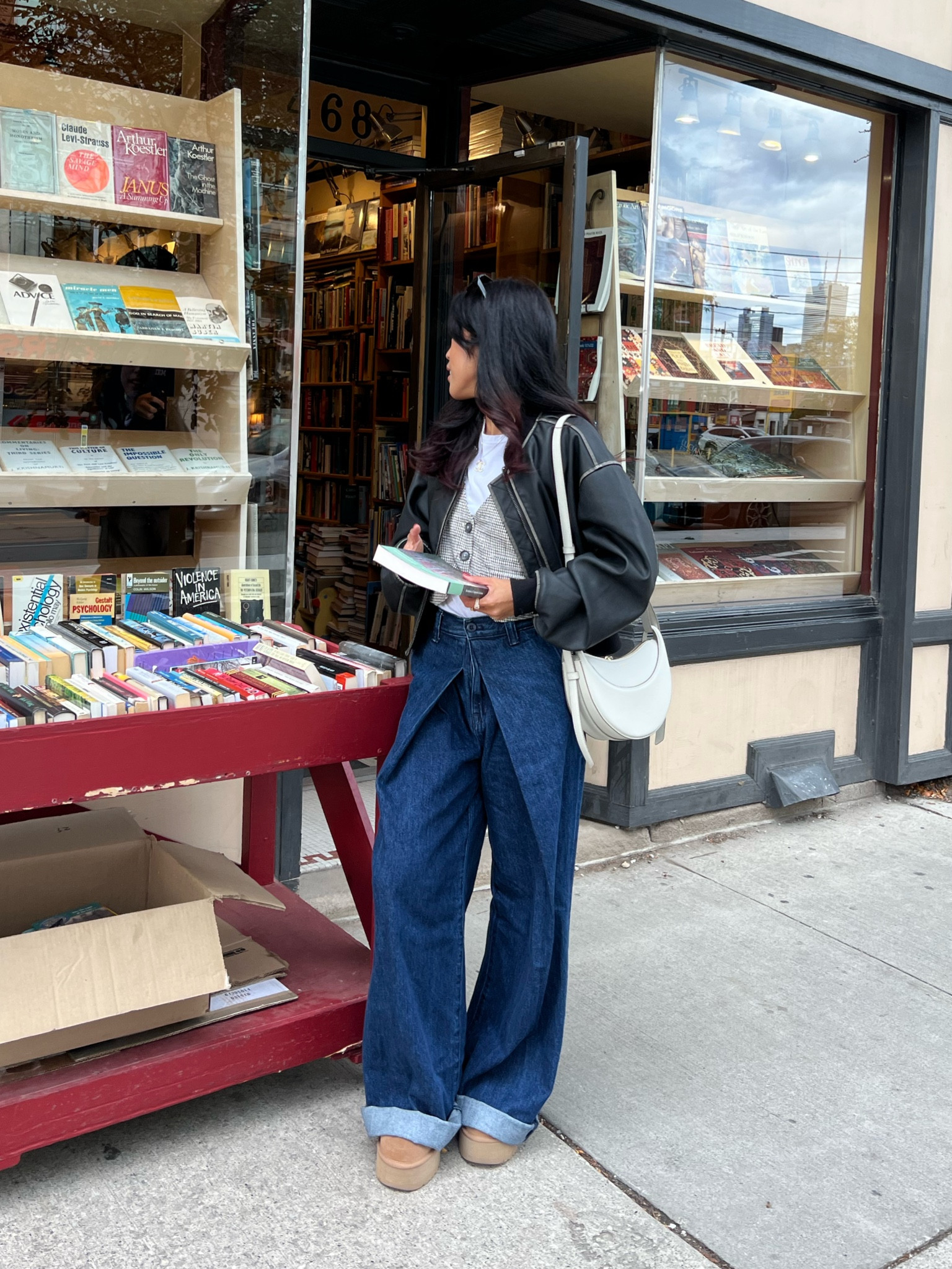 Casual outfit inspo, everyday style, denim, leather jacket, daily outfit, fall fashion, vest

#LTKSeasonal #LTKstyletip #LTKxMadewell