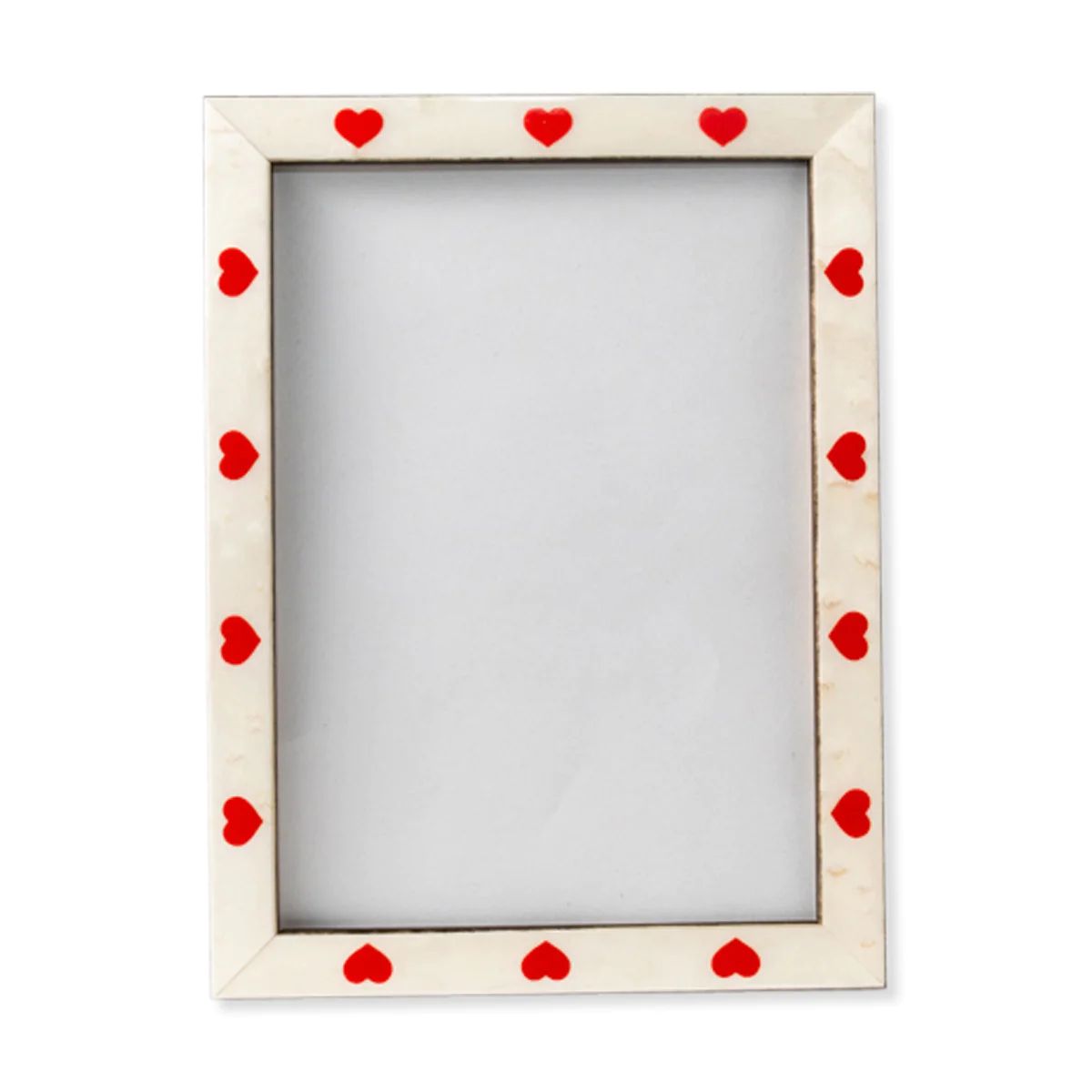 Furbish Studio - White Burlwood Heart Frame | Furbish Studio