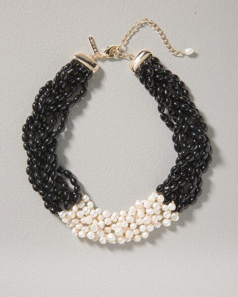Woven Pearl Necklace | White House Black Market