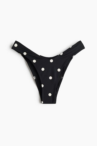 H & M - Brazilian Bikini Bottoms - Black/Polka Dot | H&M (US, CA, MX)