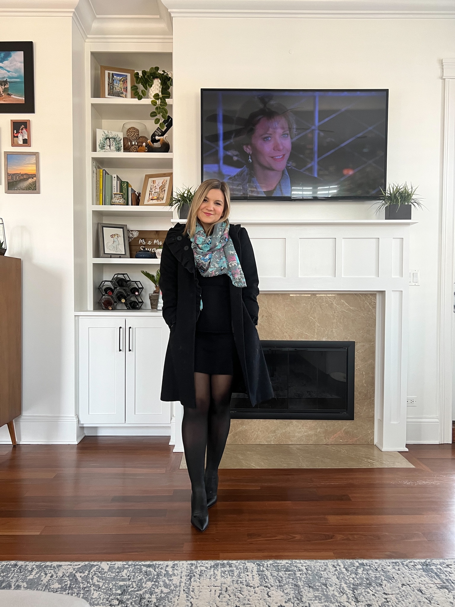 Outfits inspired by Sleepless in Seattle! Everything is old except for there scarf but I found similar items!