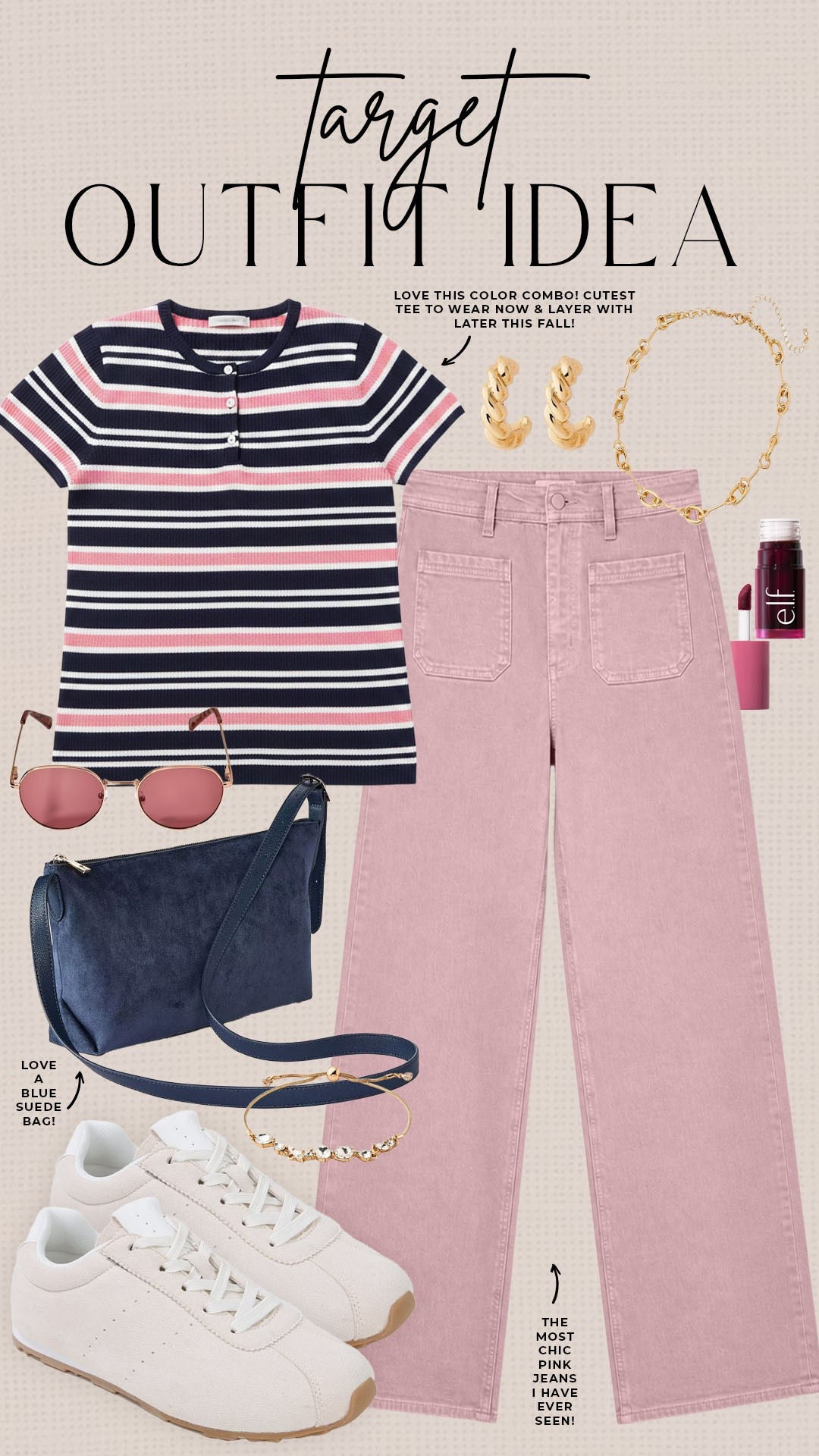 Trendy fall style from Target! 

#targetfinds

Target finds. Target fashion. Target new arrivals. Target fall style. Target pink jeans. Target blue and pink striped top.

#LTKSeasonal #LTKootd #LTKgrwm