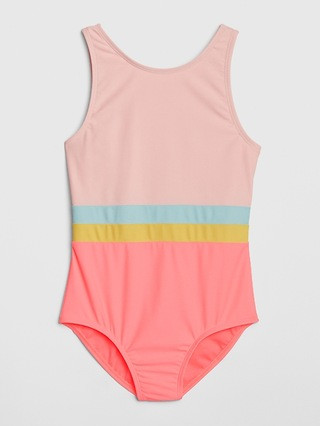 Kids Colorblock Swim One-Piece | Gap CA