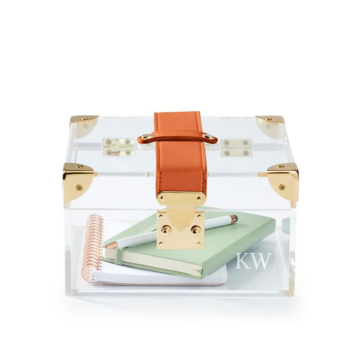 Acrylic and Gold Storage Box | Mark and Graham