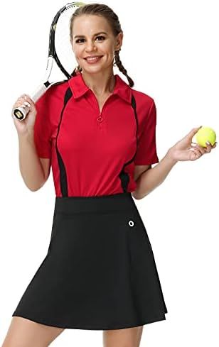 JACK SMITH Women Golf Shirt Set 2 Piece Sleeveless Polo Tops Pleated Skorts Quick Dry with Pocket... | Amazon (US)
