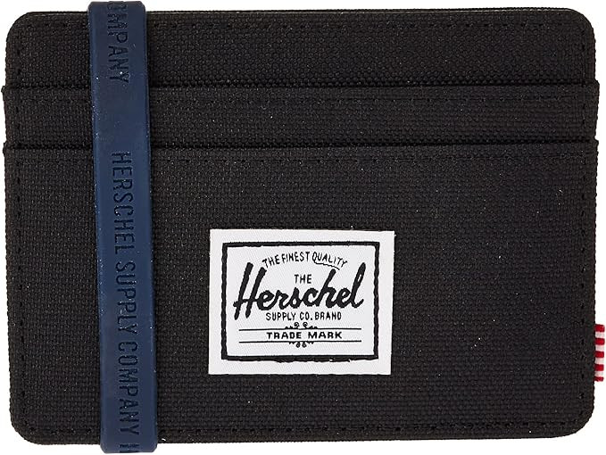 Herschel mens Charlie Rfid Card Case Wallet, black, One Size US | Amazon (US)