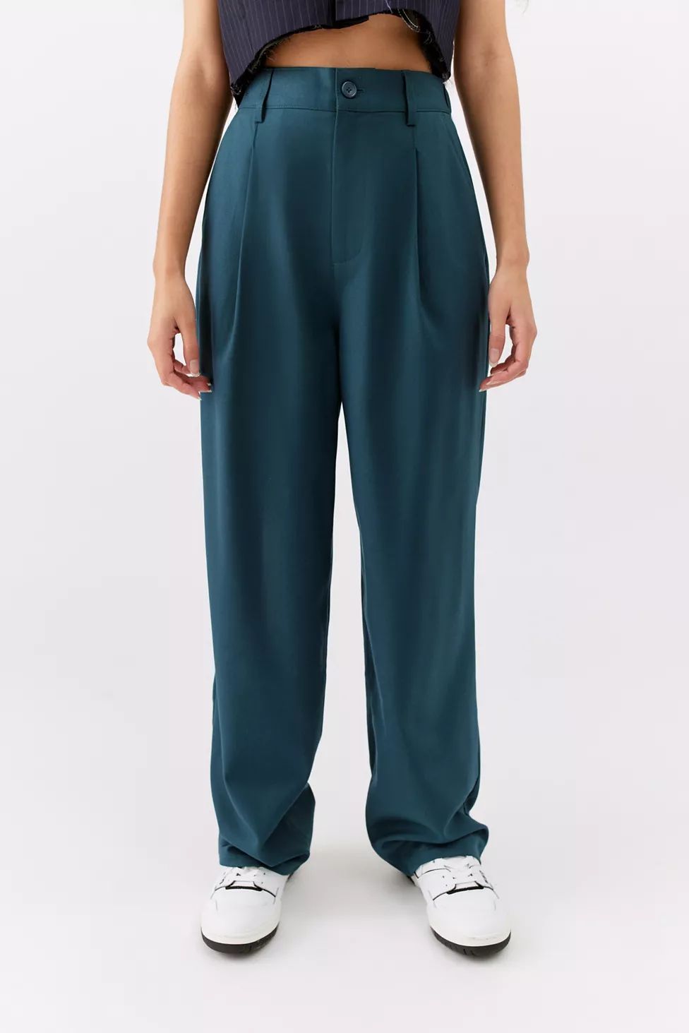 UO Helena Menswear High Rise Trouser Pant | Urban Outfitters (US and RoW)