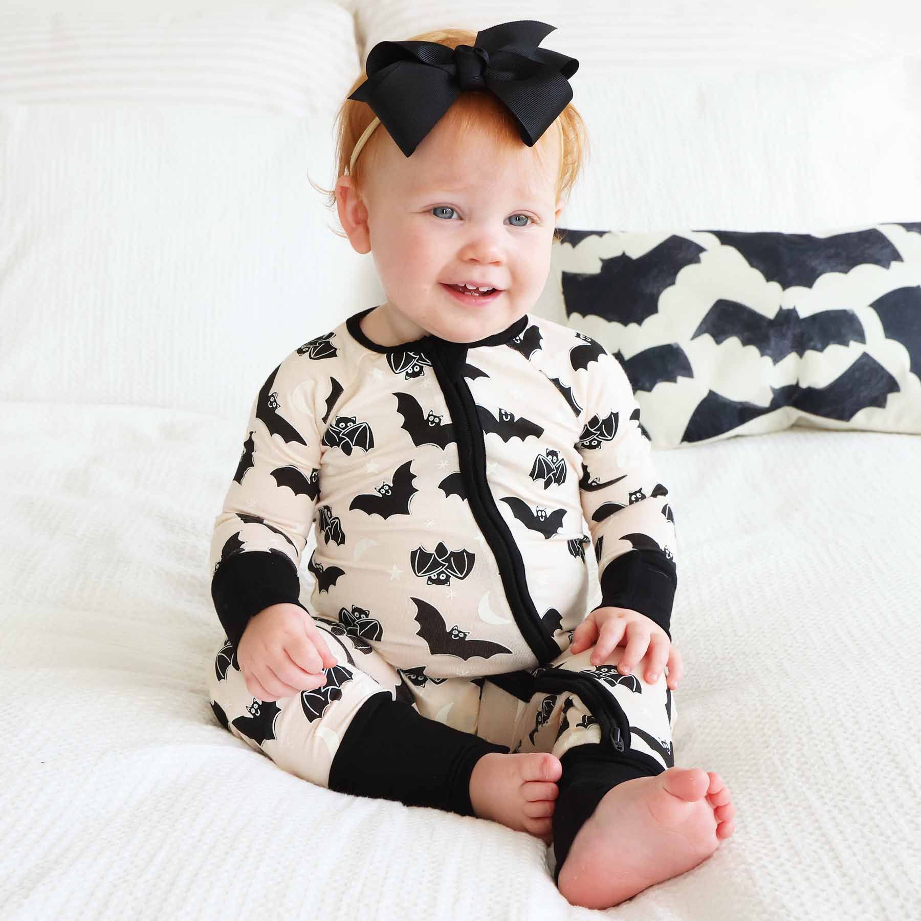 Scaredy Bats Convertible Zip Romper | Caden Lane