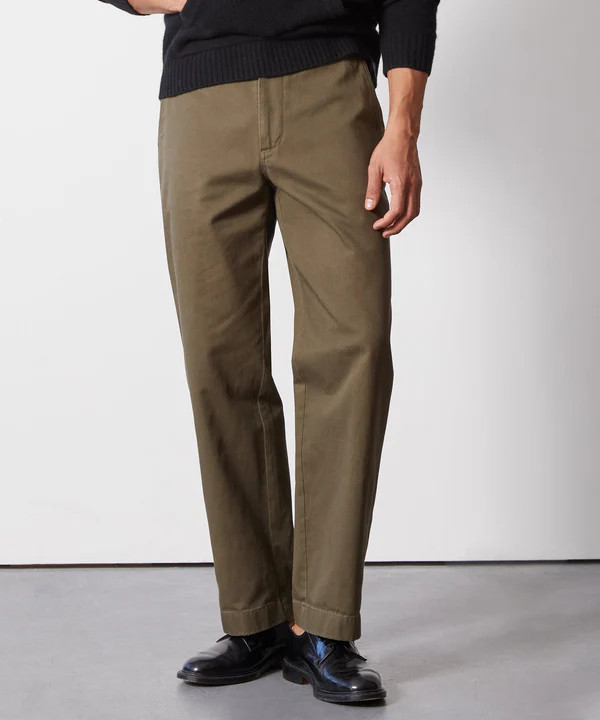Straight Fit Favorite Chino in Olive | Todd Snyder