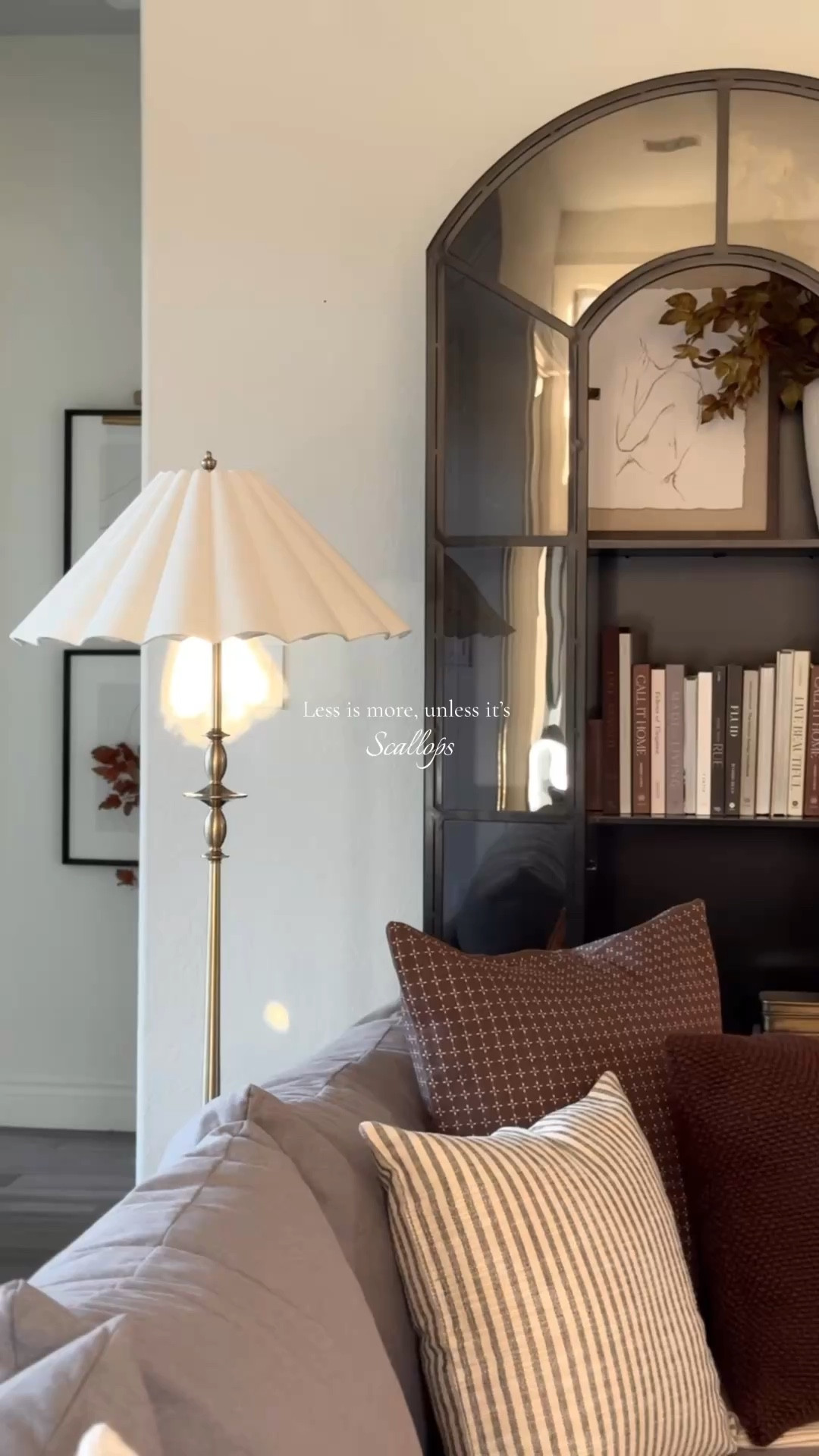 The season of scallops ✨🤎  adding little scallop details around my home for a touch of seasonal styling while still keeping the vibe minimal & intentional  

#LTKHome #LTKSeasonal #LTKPlusSize