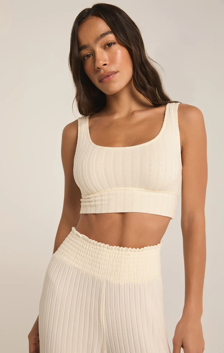 Zoe Silky Rib Tank Bra | Z Supply