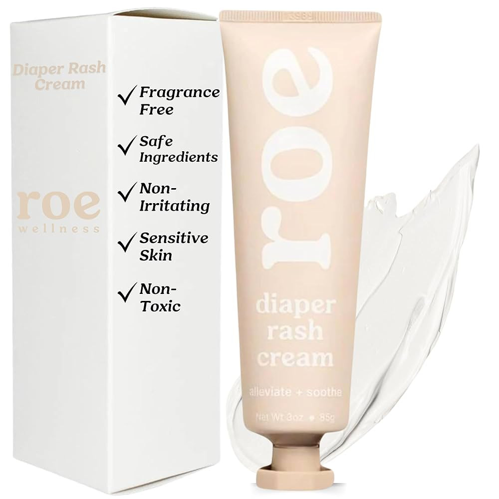 Roe Wellness- Diaper Rash Cream Paste Ointment W/Zinc Oxide | Maximum Strength Diaper Rashes Soot... | Amazon (US)