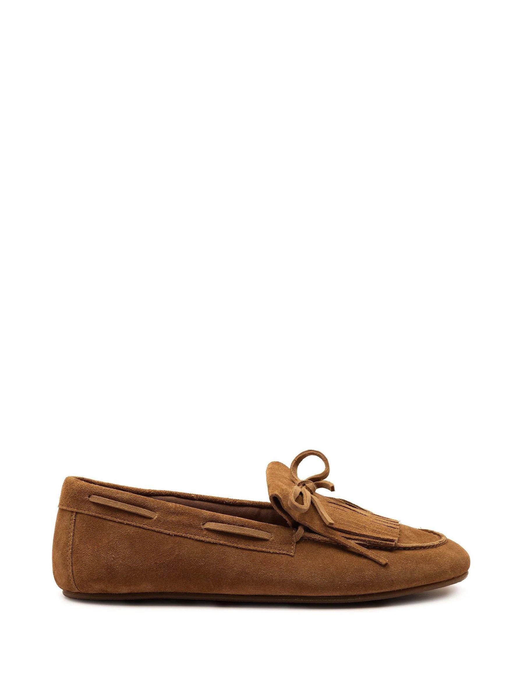 Off The Hook Off The Hook Tan Kennet Suede Fringe Moccasin Loafers | Next EU
