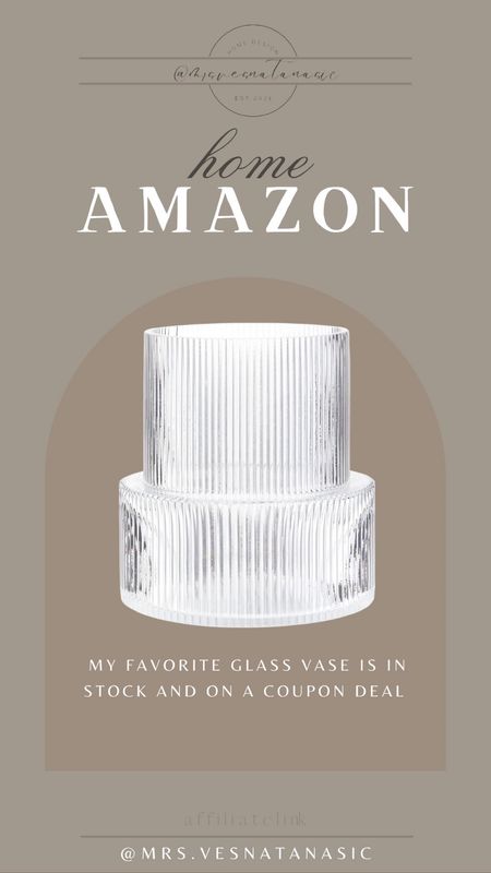 My favorite glass vase is on coupon deal today! 

Amazon find, Amazon prime, Amazon sale, Amazon home, 

#LTKfindsunder100 #LTKxPrime #LTKhome