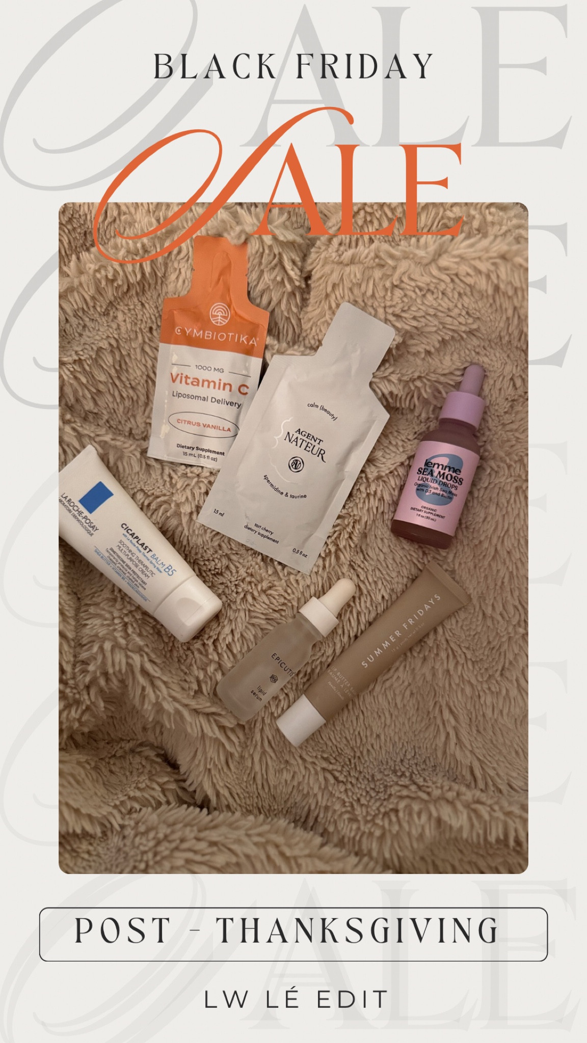 Post — Thanksgiving necessities #beauty #health #summerfridays #larocheposay #cymbiotika #lemme #poosh #skincare #epicutis #selfcare #barefootdreams #vitamins #lotion

#LTKCyberWeek #LTKSaleAlert #LTKBeauty