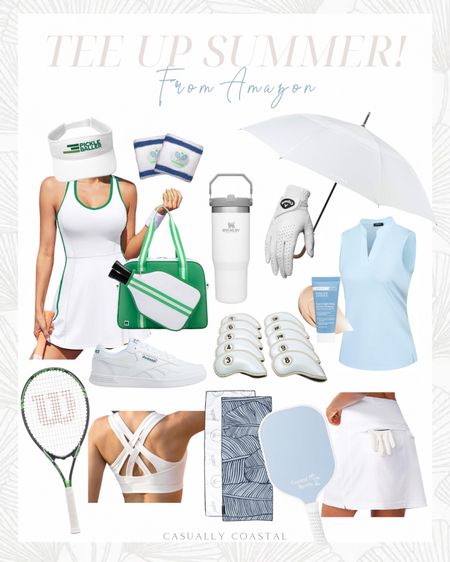 Pretty style for golf, tennis and pickleball enthusiasts! 
-
Amazon style, Amazon workout outfit, Amazon pickleball outfit, Amazon tennis skirt, Amazon tennis skort, Amazon golf outfit, Amazon golf style, Wilson tour slam adult recreational tennis racket, sleeveless golf polo shirt, Amazon golf polos, golf club covers, Amazon pickleball paddle, retro pickleball visor, call away golf dawn patrol glove, golf gloves, Reebok court advance sneaker, white sneakers, Amazon sneakers, sweatbands, wristband towel wrist and head sweatbands, Stanley IceFlow stainless steel tumbler with straw, wooden j-handle umbrella, golf umbrella, golf gifts, pickleball bag, sling backpack, Amazon tennis dress, golf skort, pal golf microfiber golf towel with carabiner clip, high impact sports bra, Paula’s choice resist super-light daily wrinkle defense spf 30, sunscreen, white tennis dress, Amazon sports bras, women’s athletic wear, Amazon activewear

#LTKfindsunder100 #LTKfitness #LTKfindsunder50