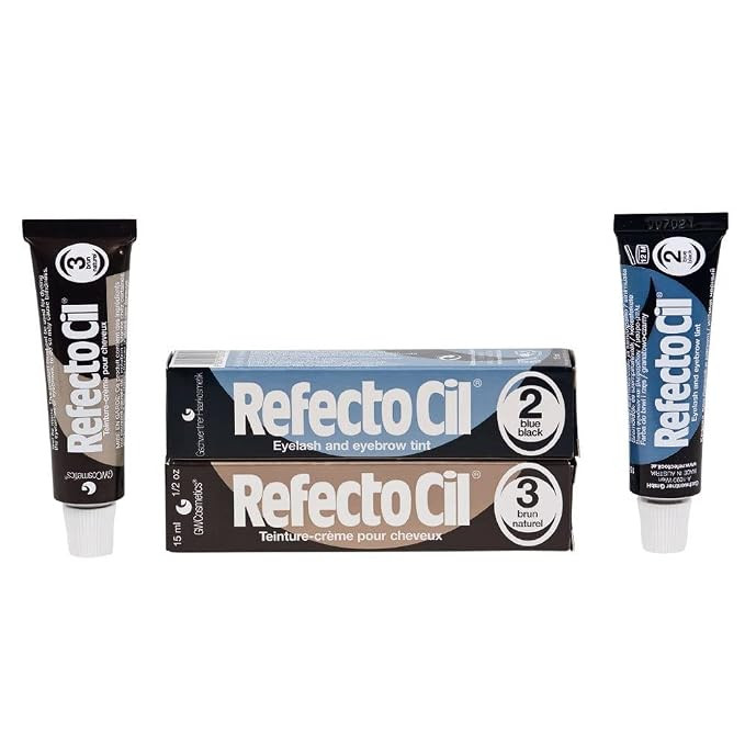 Refectocil [Natural Brown & Blue Black] Cream Hair Dye, Mix and Match, 15ml x 2 | Amazon (US)