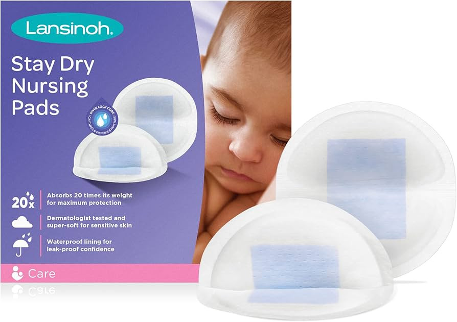 Lansinoh Stay Dry Disposable Nursing Pads, Soft and Super Absorbent Breast Pads, Breastfeeding Es... | Amazon (US)