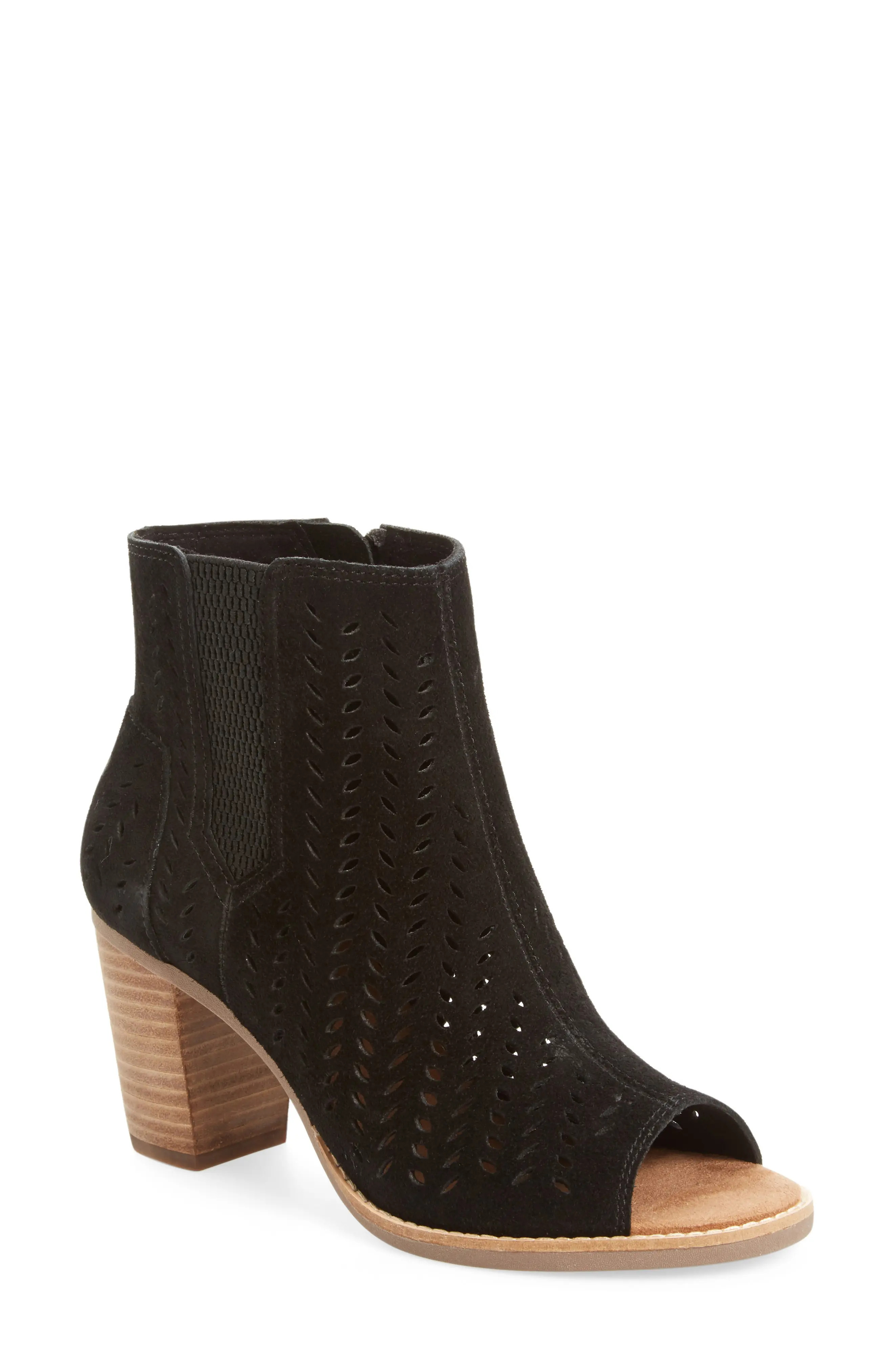Majorca Perforated Suede Bootie | Nordstrom