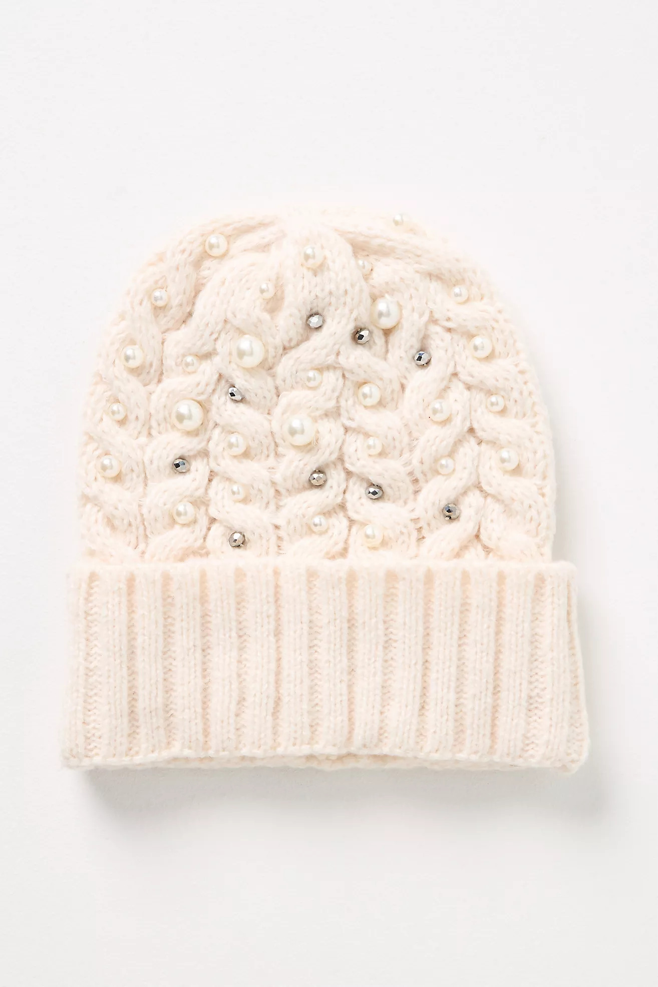 By Anthropologie Pearl-Embellished Beanie | Anthropologie (US)